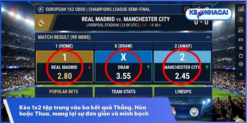 Kèo 1x2 Là Gì? Nghệ Thuật Chinh Phục Kèo Châu Âu Tại Kèo Nhà Cái 88 1 Kèo 1x2 ghi điểm nhờ sự minh bạch và dễ hiểu cho người mới bắt đầu cá cược