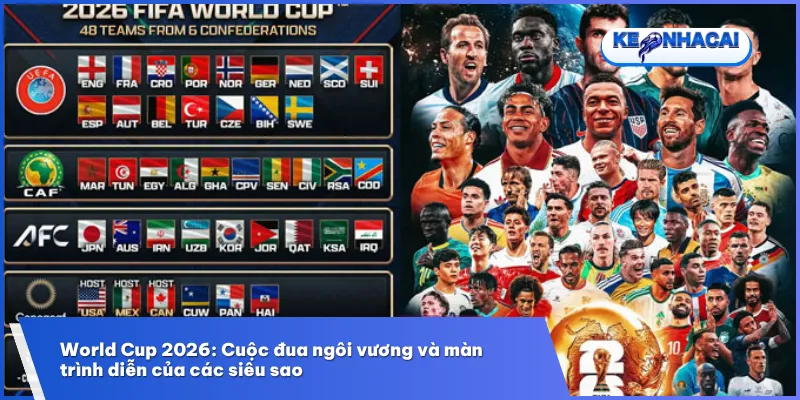 Tổng Quan World Cup 2026 - Kỳ World Cup Lớn Nhất Lịch Sử Bóng Đá 3 World Cup 2026 hứa hẹn bùng nổ với cuộc cạnh tranh giữa các ứng viên vô địch hàng đầu và dàn siêu sao thế hệ mới